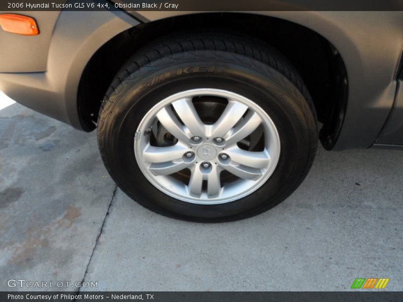 Obsidian Black / Gray 2006 Hyundai Tucson GLS V6 4x4