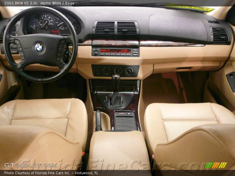 Alpine White / Beige 2001 BMW X5 3.0i