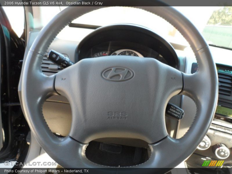 Obsidian Black / Gray 2006 Hyundai Tucson GLS V6 4x4