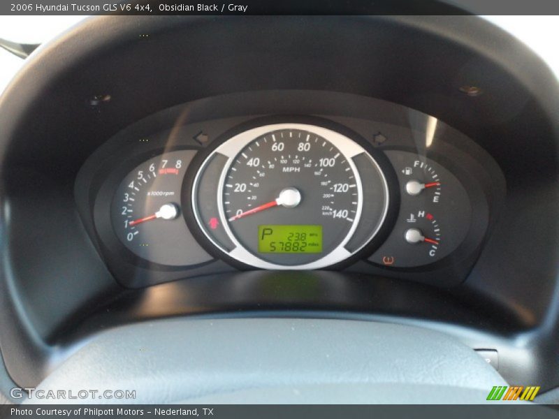 Obsidian Black / Gray 2006 Hyundai Tucson GLS V6 4x4