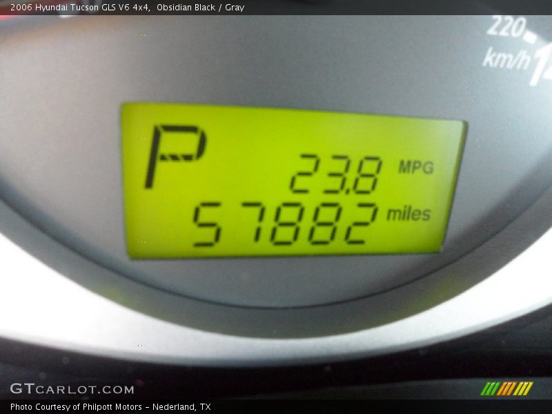 Obsidian Black / Gray 2006 Hyundai Tucson GLS V6 4x4