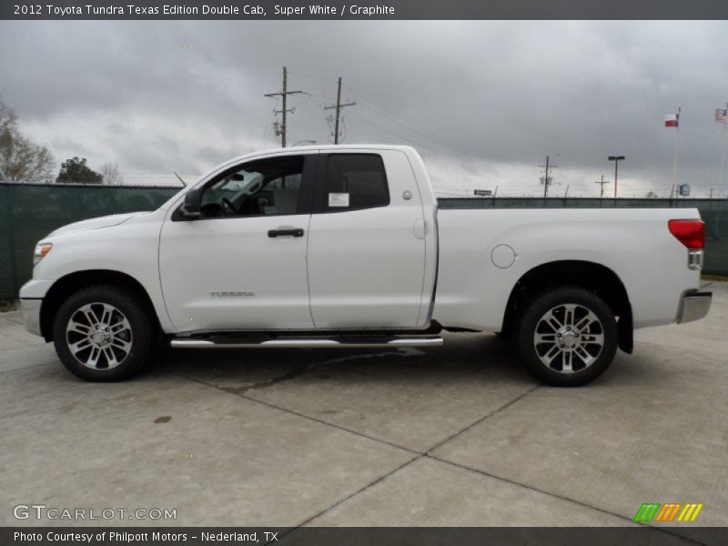 Super White / Graphite 2012 Toyota Tundra Texas Edition Double Cab