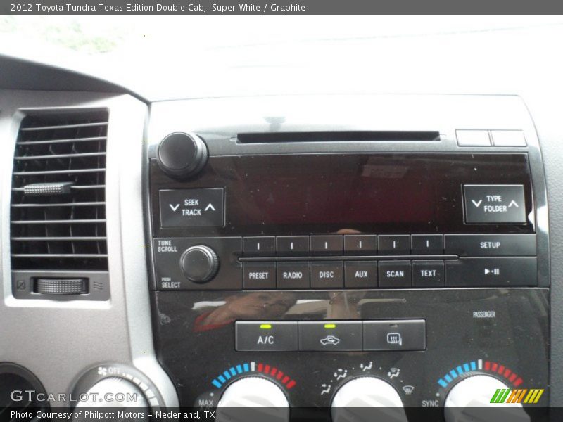 Super White / Graphite 2012 Toyota Tundra Texas Edition Double Cab