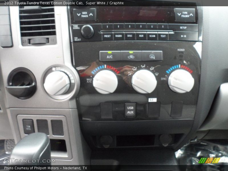 Super White / Graphite 2012 Toyota Tundra Texas Edition Double Cab