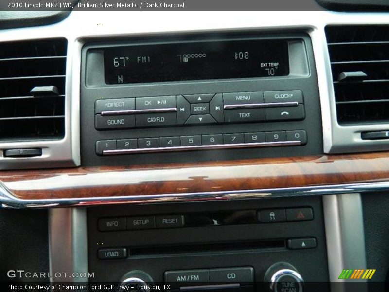 Brilliant Silver Metallic / Dark Charcoal 2010 Lincoln MKZ FWD