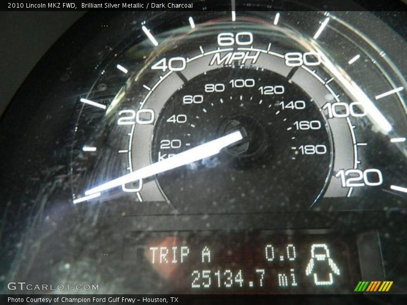 Brilliant Silver Metallic / Dark Charcoal 2010 Lincoln MKZ FWD