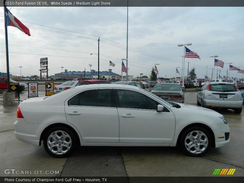 White Suede / Medium Light Stone 2010 Ford Fusion SE V6