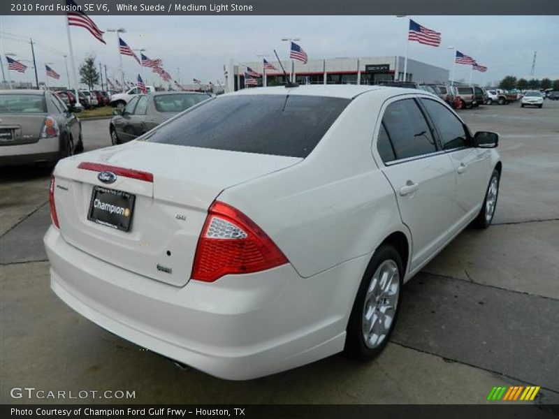 White Suede / Medium Light Stone 2010 Ford Fusion SE V6
