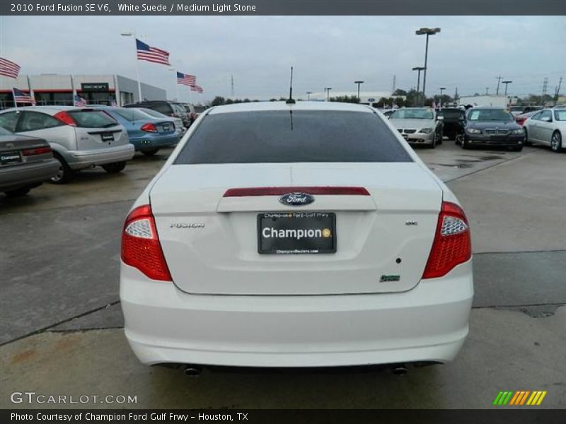 White Suede / Medium Light Stone 2010 Ford Fusion SE V6