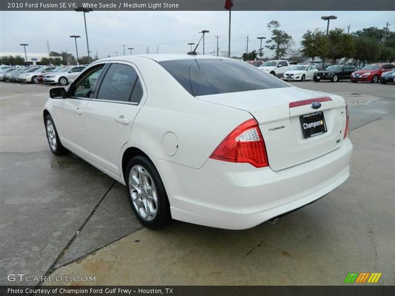 White Suede / Medium Light Stone 2010 Ford Fusion SE V6