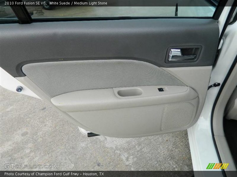 White Suede / Medium Light Stone 2010 Ford Fusion SE V6