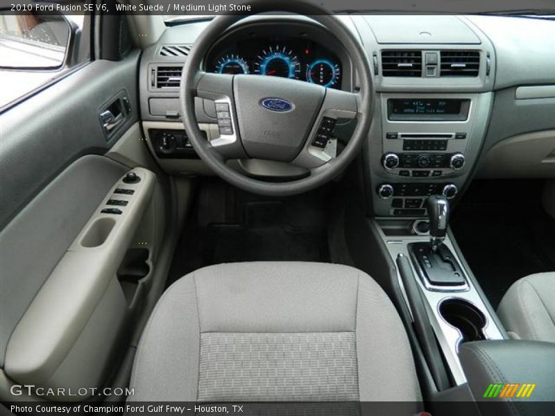 White Suede / Medium Light Stone 2010 Ford Fusion SE V6