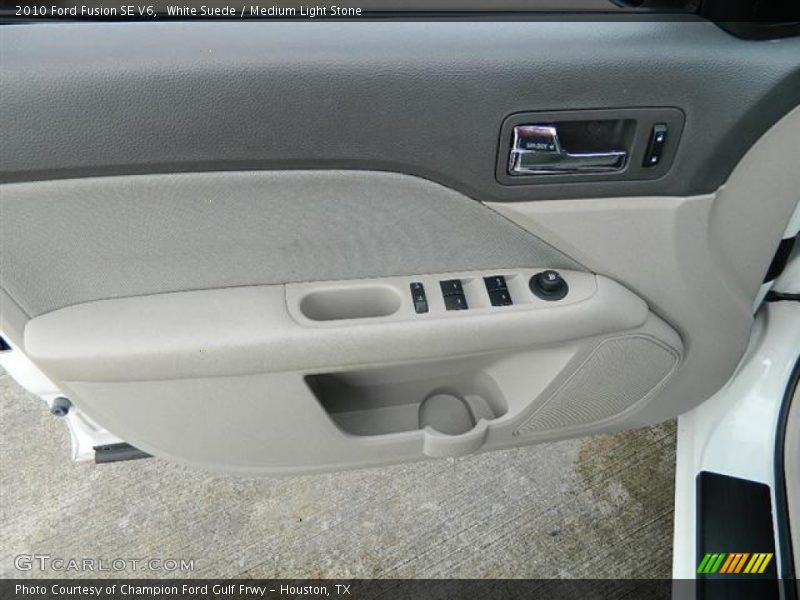 White Suede / Medium Light Stone 2010 Ford Fusion SE V6
