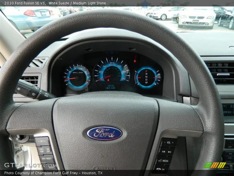 White Suede / Medium Light Stone 2010 Ford Fusion SE V6