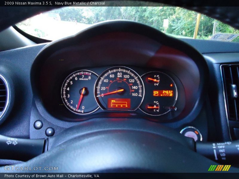 Navy Blue Metallic / Charcoal 2009 Nissan Maxima 3.5 S