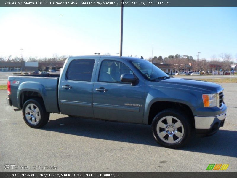 Stealth Gray Metallic / Dark Titanium/Light Titanium 2009 GMC Sierra 1500 SLT Crew Cab 4x4