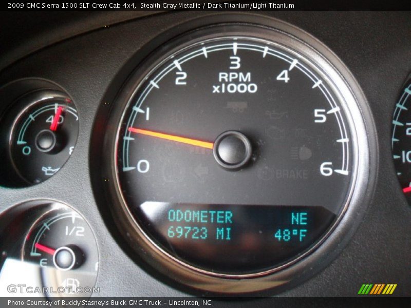 Stealth Gray Metallic / Dark Titanium/Light Titanium 2009 GMC Sierra 1500 SLT Crew Cab 4x4