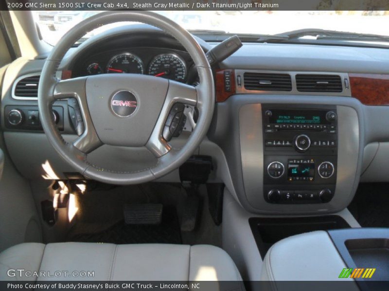 Stealth Gray Metallic / Dark Titanium/Light Titanium 2009 GMC Sierra 1500 SLT Crew Cab 4x4