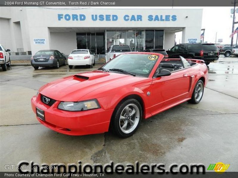 Torch Red / Dark Charcoal 2004 Ford Mustang GT Convertible