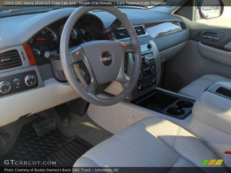 Stealth Gray Metallic / Dark Titanium/Light Titanium 2009 GMC Sierra 1500 SLT Crew Cab 4x4