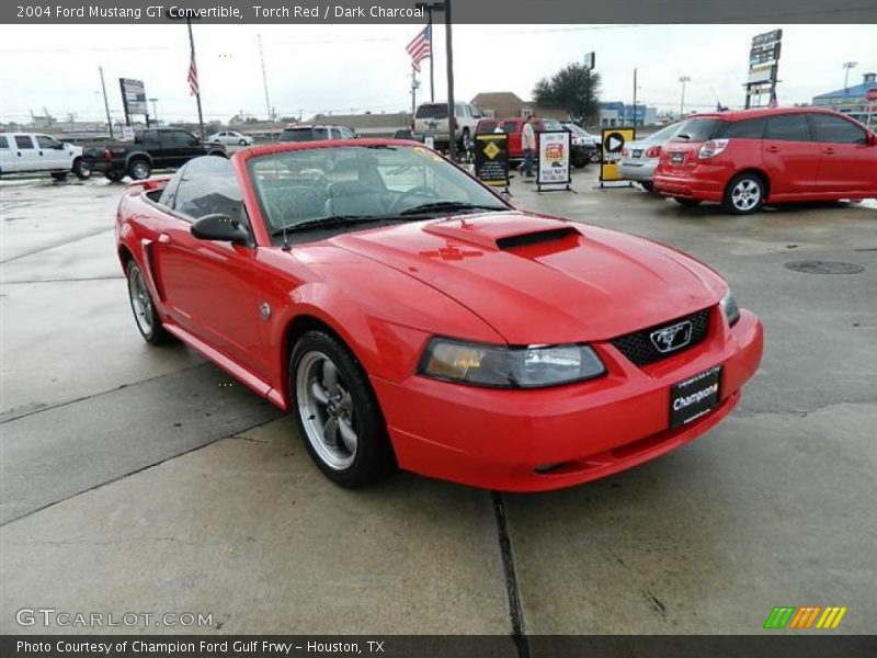 Torch Red / Dark Charcoal 2004 Ford Mustang GT Convertible