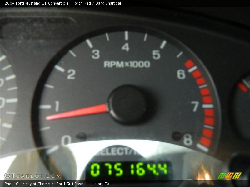 Torch Red / Dark Charcoal 2004 Ford Mustang GT Convertible