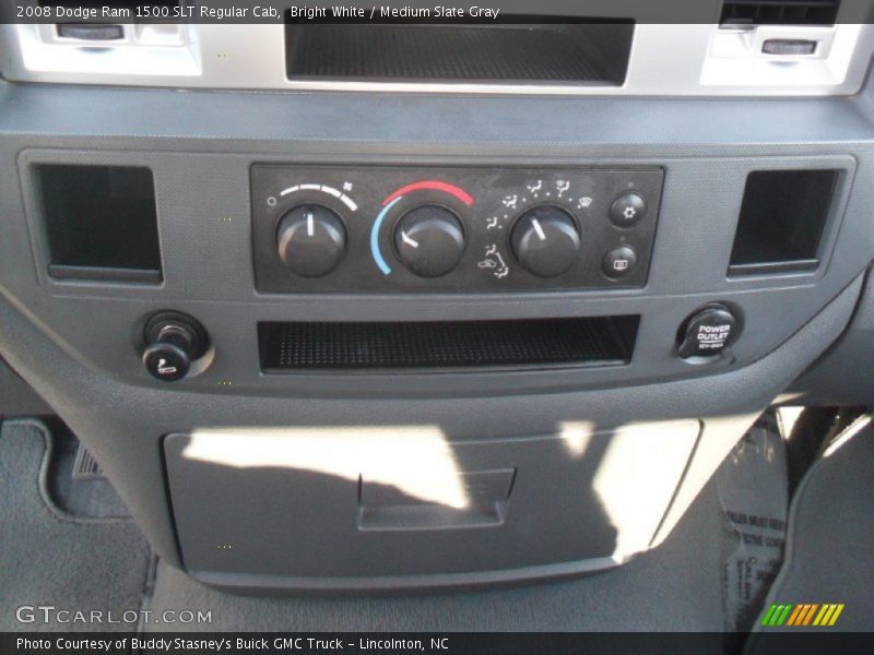 Bright White / Medium Slate Gray 2008 Dodge Ram 1500 SLT Regular Cab