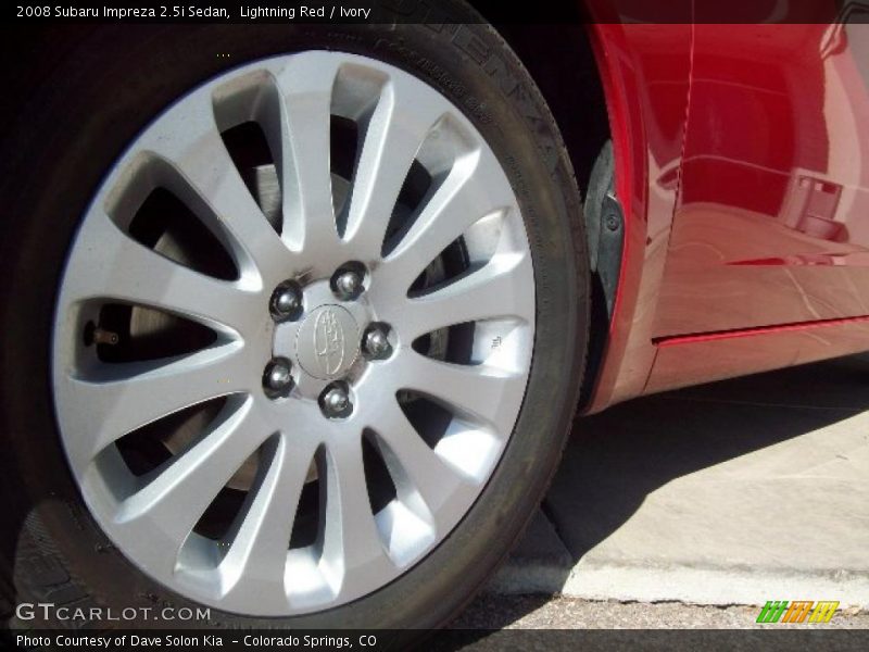 Lightning Red / Ivory 2008 Subaru Impreza 2.5i Sedan