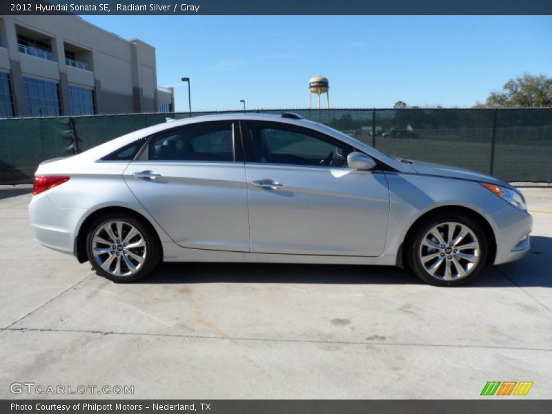 Radiant Silver / Gray 2012 Hyundai Sonata SE
