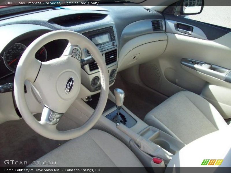 Lightning Red / Ivory 2008 Subaru Impreza 2.5i Sedan