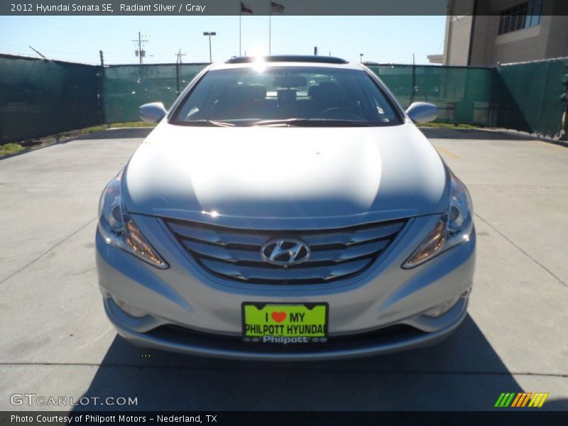 Radiant Silver / Gray 2012 Hyundai Sonata SE