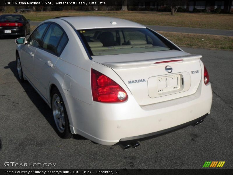 Winter Frost Pearl / Cafe Latte 2008 Nissan Maxima 3.5 SL