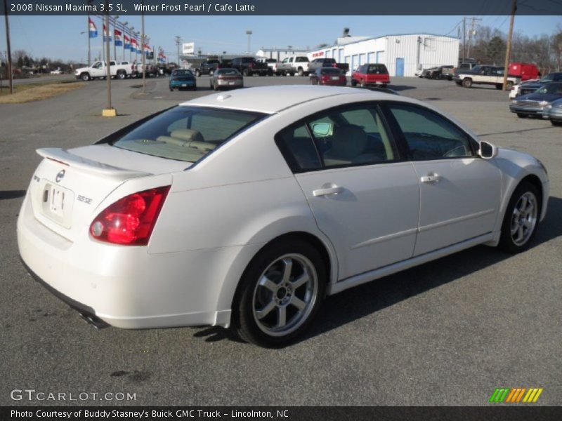 Winter Frost Pearl / Cafe Latte 2008 Nissan Maxima 3.5 SL