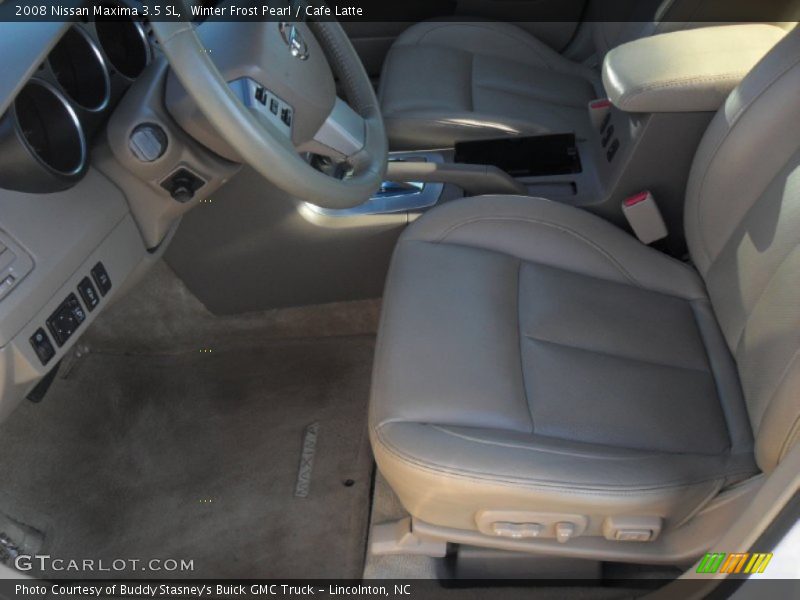 Winter Frost Pearl / Cafe Latte 2008 Nissan Maxima 3.5 SL