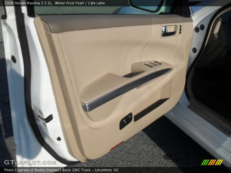 Winter Frost Pearl / Cafe Latte 2008 Nissan Maxima 3.5 SL