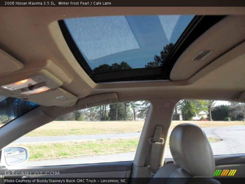 Winter Frost Pearl / Cafe Latte 2008 Nissan Maxima 3.5 SL