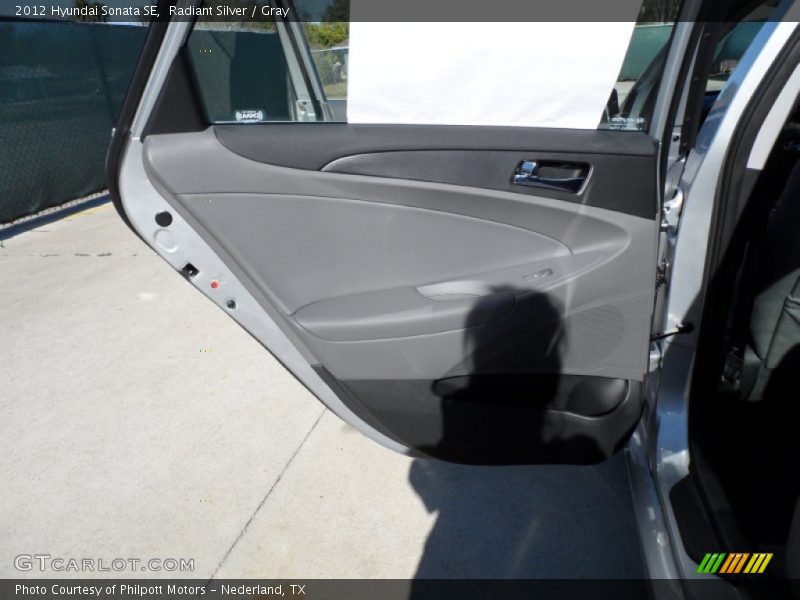 Radiant Silver / Gray 2012 Hyundai Sonata SE