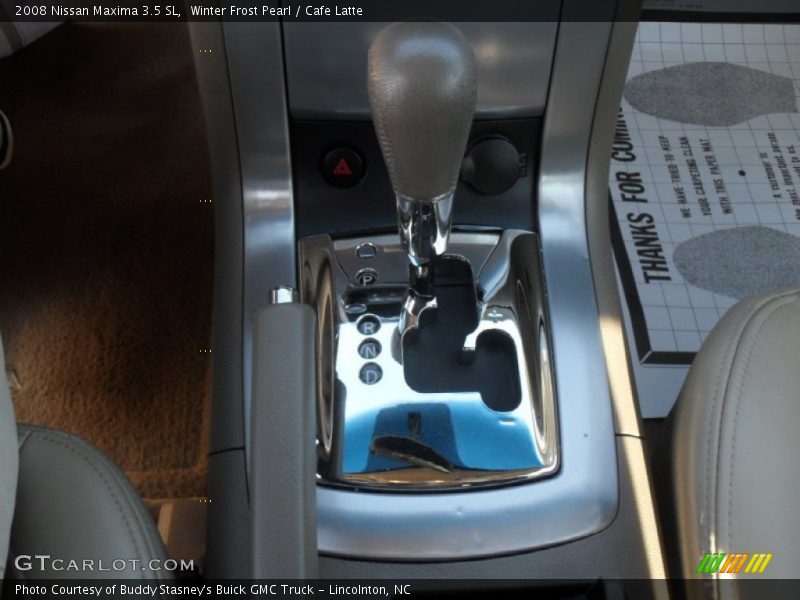 Winter Frost Pearl / Cafe Latte 2008 Nissan Maxima 3.5 SL