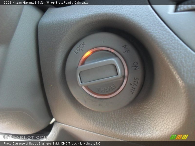 Winter Frost Pearl / Cafe Latte 2008 Nissan Maxima 3.5 SL