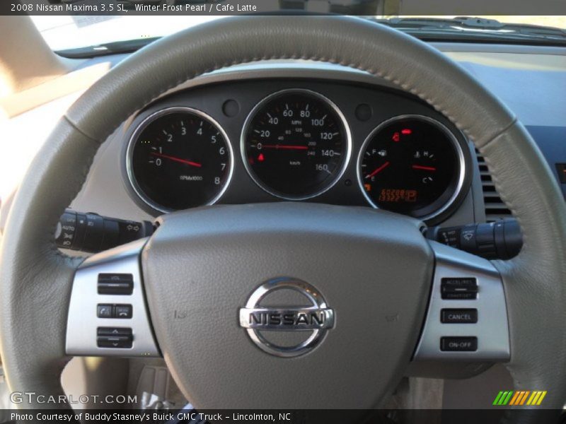 Winter Frost Pearl / Cafe Latte 2008 Nissan Maxima 3.5 SL