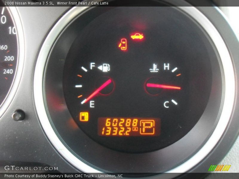 Winter Frost Pearl / Cafe Latte 2008 Nissan Maxima 3.5 SL