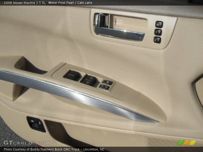 Winter Frost Pearl / Cafe Latte 2008 Nissan Maxima 3.5 SL