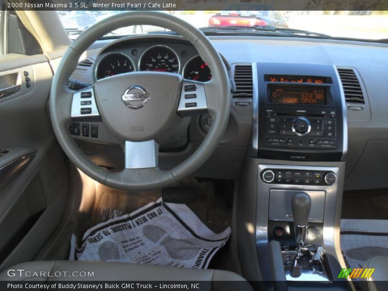 Winter Frost Pearl / Cafe Latte 2008 Nissan Maxima 3.5 SL