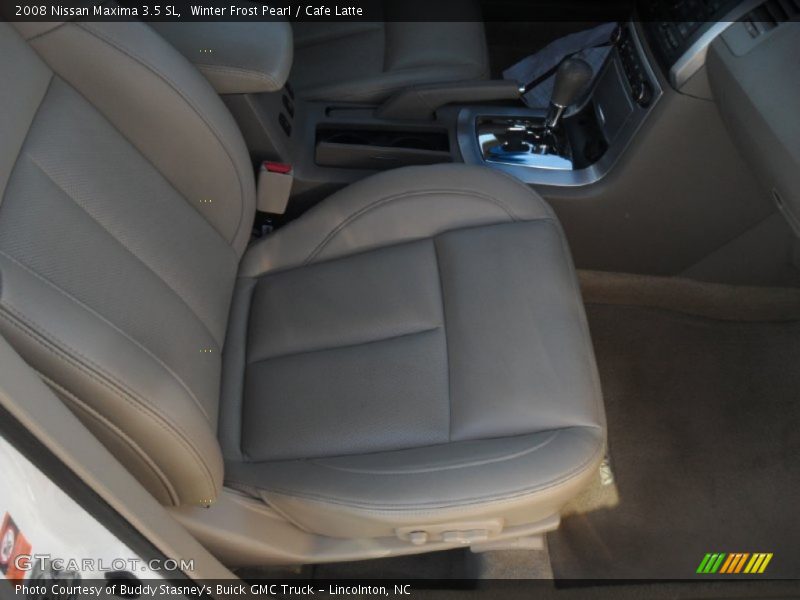 Winter Frost Pearl / Cafe Latte 2008 Nissan Maxima 3.5 SL