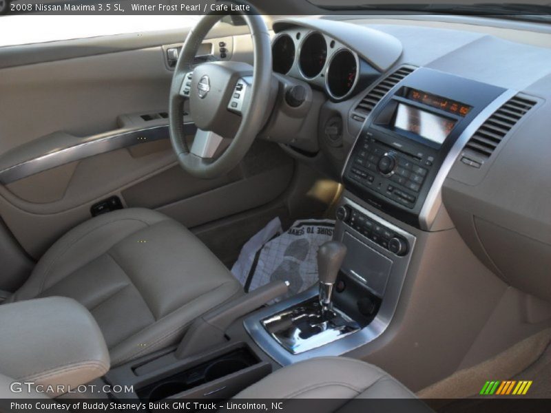 Winter Frost Pearl / Cafe Latte 2008 Nissan Maxima 3.5 SL