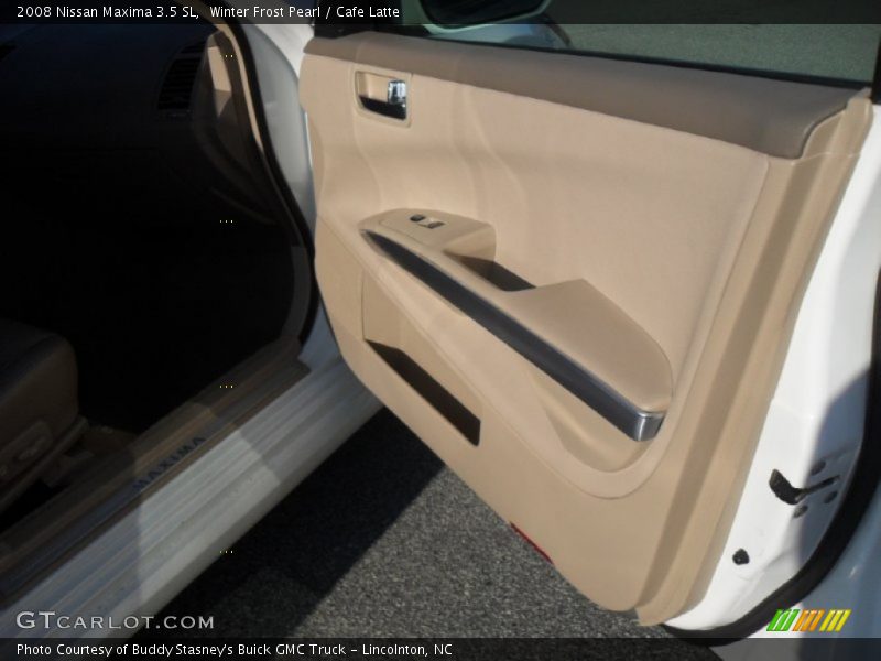 Winter Frost Pearl / Cafe Latte 2008 Nissan Maxima 3.5 SL