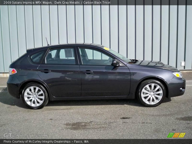 Dark Gray Metallic / Carbon Black Tricot 2009 Subaru Impreza WRX Wagon
