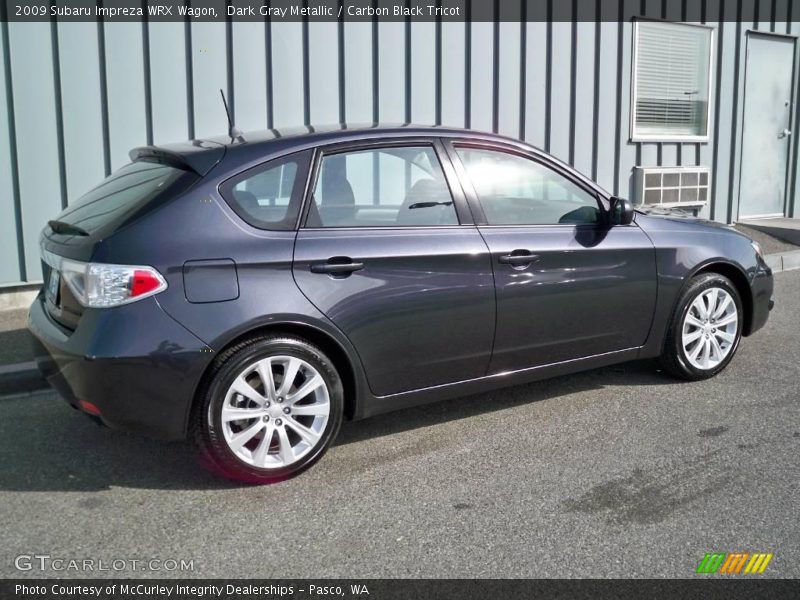 Dark Gray Metallic / Carbon Black Tricot 2009 Subaru Impreza WRX Wagon