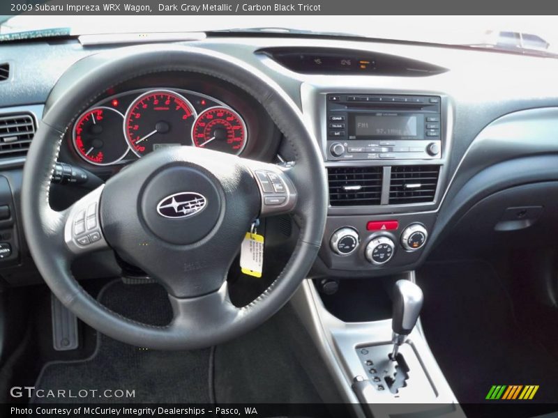 Dark Gray Metallic / Carbon Black Tricot 2009 Subaru Impreza WRX Wagon