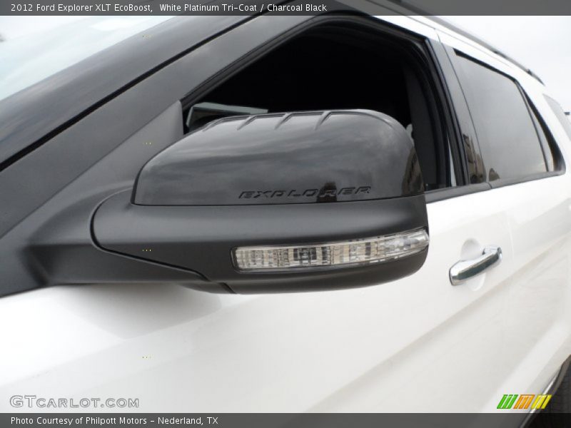 White Platinum Tri-Coat / Charcoal Black 2012 Ford Explorer XLT EcoBoost